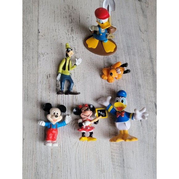 Minnie Mouse school teacher Donald Duck Goofy Pluto shovel set play figure toy P - Picture 2 of 10